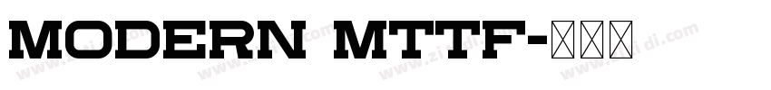 Modern Mttf字体转换